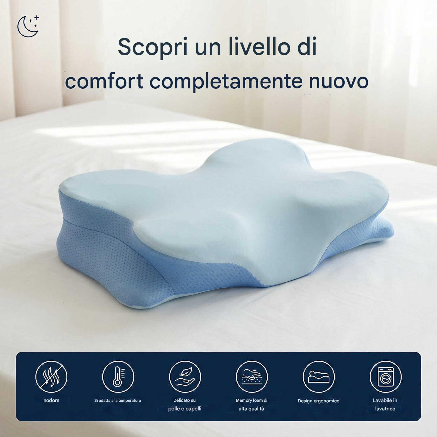 Il dott. Patterson nel suo laboratorio a Milano con scansioni cerebrali che mostrano una migliore funzione della memoria